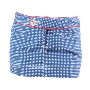 Vintage Y2K Von Dutch Styled Blue Miniskirt